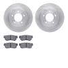 6502-03249 Brake Rotors w/5000 Advanced Brake Pads Kit, 2005-2008 Kia/Hyundai/Genesis, Position: Rear - image 1