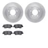 6502-03252 Brake Rotors w/5000 Advanced Brake Pads Kit, 2008-2011 Kia/Hyundai/Genesis, Position: Rear - image 1