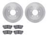 6502-03257 Brake Rotors w/5000 Advanced Brake Pads Kit, 2006-2009 Kia/Hyundai/Genesis, Position: Rear - image 1