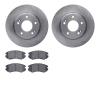 6502-03261 Brake Rotors w/5000 Advanced Brake Pads Kit, 2007-2010 Kia/Hyundai/Genesis, Position: Front - image 1
