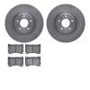 6502-03273 Brake Rotors w/5000 Advanced Brake Pads Kit, 2009-2014 Kia/Hyundai/Genesis, Position: Front - image 1