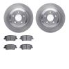 6502-03294 Brake Rotors w/5000 Advanced Brake Pads Kit, 2010-2016 Kia/Hyundai/Genesis, Position: Rear - image 1