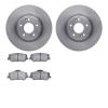 6502-03297 Brake Rotors w/5000 Advanced Brake Pads Kit, 2010-2016 Kia/Hyundai/Genesis, Position: Front - image 1