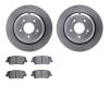 6502-03300 Brake Rotors w/5000 Advanced Brake Pads Kit, 2011-2017 Kia/Hyundai/Genesis, Position: Rear - image 1