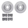 6502-03305 Brake Rotors w/5000 Advanced Brake Pads Kit, 2011-2014 Kia/Hyundai/Genesis, Position: Front - image 1