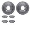 6502-03313 Brake Rotors w/5000 Advanced Brake Pads Kit, Fits Select Kia/Hyundai/Genesis, Position: Rear - image 1