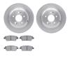 6502-03339 Brake Rotors w/5000 Advanced Brake Pads Kit, 2018-2020 Kia/Hyundai/Genesis, Position: Rear - image 1