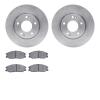 6502-03354 Brake Rotors w/5000 Advanced Brake Pads Kit, 2001-2005 Kia/Hyundai/Genesis, Position: Front - image 1