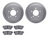 6502-03361 Brake Rotors w/5000 Advanced Brake Pads Kit, 2001-2010 Kia/Hyundai/Genesis, Position: Rear - image 1