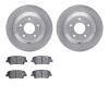 6502-03384 Brake Rotors w/5000 Advanced Brake Pads Kit, 2010-2019 Kia/Hyundai/Genesis, Position: Rear - image 1