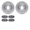 6502-03387 Brake Rotors w/5000 Advanced Brake Pads Kit, 2010-2013 Kia/Hyundai/Genesis, Position: Front - image 1