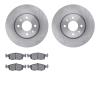 6502-07021 Brake Rotors w/5000 Advanced Brake Pads Kit, 2012-2019 Mopar, Position: Front - image 1