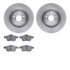 6502-07033 Brake Rotors w/5000 Advanced Brake Pads Kit, 2014-2019 Mopar, Position: Front - image 1