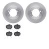 6502-11052 Brake Rotors w/5000 Advanced Brake Pads Kit, 1974-2016 Land Rover, Position: Rear - image 1