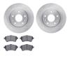 6502-11069 Brake Rotors w/5000 Advanced Brake Pads Kit, 2002-2005 Land Rover, Position: Front - image 1