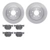 6502-11075 Brake Rotors w/5000 Advanced Brake Pads Kit, 2003-2005 Land Rover, Position: Rear - image 1