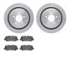6502-11108 Brake Rotors w/5000 Advanced Brake Pads Kit, 2006-2012 Land Rover, Position: Rear - image 1