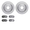 6502-11145 Brake Rotors w/5000 Advanced Brake Pads Kit, 2013-2021 Land Rover, Position: Rear - image 1