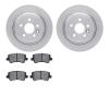 6502-11151 Brake Rotors w/5000 Advanced Brake Pads Kit, 2013-2015 Land Rover, Position: Rear - image 1
