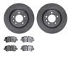 6502-11188 Brake Rotors w/5000 Advanced Brake Pads Kit, 2018-2020 Land Rover, Position: Rear - image 1
