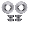 6502-13045 Brake Rotors w/5000 Advanced Brake Pads Kit, 1985-1991 Subaru, Position: Rear - image 1