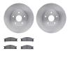 6502-13055 Brake Rotors w/5000 Advanced Brake Pads Kit, 1992-1997 Subaru, Position: Front - image 1