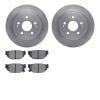 6502-13063 Brake Rotors w/5000 Advanced Brake Pads Kit, 1988-1991 Subaru, Position: Rear - image 1