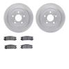 6502-13078 Brake Rotors w/5000 Advanced Brake Pads Kit, 1990-1999 Subaru, Position: Rear - image 1
