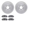 6502-13079 Brake Rotors w/5000 Advanced Brake Pads Kit, 1998-2003 Subaru, Position: Rear - image 1