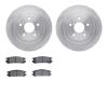 6502-13099 Brake Rotors w/5000 Advanced Brake Pads Kit, 1990-1994 Subaru, Position: Rear - image 1