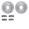 6502-13102 Brake Rotors w/5000 Advanced Brake Pads Kit, 1992-1997 Subaru, Position: Rear - image 1