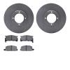 6502-13118 Brake Rotors w/5000 Advanced Brake Pads Kit, 1980-1983 Subaru, Position: Front - image 1
