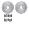 6502-13138 Brake Rotors w/5000 Advanced Brake Pads Kit, 2005-2007 Subaru, Position: Rear - image 1