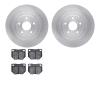 6502-13147 Brake Rotors w/5000 Advanced Brake Pads Kit, 2006-2007 Subaru, Position: Rear - image 1