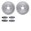6502-13153 Brake Rotors w/5000 Advanced Brake Pads Kit, 2005-2009 Subaru, Position: Rear - image 1