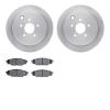 6502-13156 Brake Rotors w/5000 Advanced Brake Pads Kit, 2008-2015 Subaru, Position: Rear - image 1