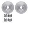 6502-13159 Brake Rotors w/5000 Advanced Brake Pads Kit, 2008-2020 Subaru, Position: Rear - image 1