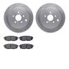 6502-13162 Brake Rotors w/5000 Advanced Brake Pads Kit, Fits Select Multiple Makes/Models, Position: Rear - image 1