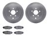 6502-13168 Brake Rotors w/5000 Advanced Brake Pads Kit, Fits Select Subaru, Position: Rear - image 1