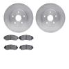 6502-13179 Brake Rotors w/5000 Advanced Brake Pads Kit, 2016-2019 Subaru, Position: Front - image 1