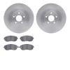 6502-13198 Brake Rotors w/5000 Advanced Brake Pads Kit, 2004-2012 Subaru, Position: Front - image 1
