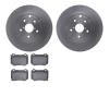 6502-13225 Brake Rotors w/5000 Advanced Brake Pads Kit, 2018-2021 Subaru, Position: Rear - image 1