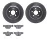 6502-13240 Brake Rotors w/5000 Advanced Brake Pads Kit, Fits Select Subaru, Position: Rear - image 1