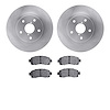 6502-13243 Brake Rotors w/5000 Advanced Brake Pads Kit, Fits Select Subaru, Position: Front - image 1