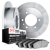 6502-16018 Brake Rotors w/5000 Advanced Brake Pads Kit, 1981-1986 Alfa Romeo, Position: Rear - image 1