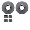 6502-16027 Brake Rotors w/5000 Advanced Brake Pads Kit, 1969-1994 Alfa Romeo, Position: Front - image 1