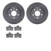 6502-16036 Brake Rotors w/5000 Advanced Brake Pads Kit, 1991-1995 Alfa Romeo, Position: Rear - image 1