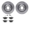 6502-16044 Brake Rotors w/5000 Advanced Brake Pads Kit, 2017-2021 Alfa Romeo, Position: Rear - image 1