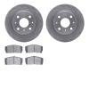 6502-19001 Brake Rotors w/5000 Advanced Brake Pads Kit, 1988-1992 Daihatsu, Position: Front - image 1