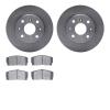 6502-19004 Brake Rotors w/5000 Advanced Brake Pads Kit, 1988-1992 Daihatsu, Position: Front - image 1